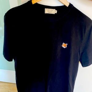 Maison Kitsuné Fox Head Patch Classic Tee Shirt